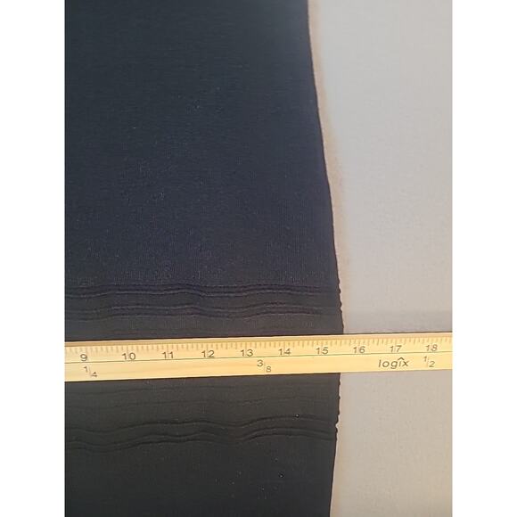 Eliza J Black Double Ruffle Scallop Ribbed Sheath Dress – Size Small NWT - Picture 7 of 9